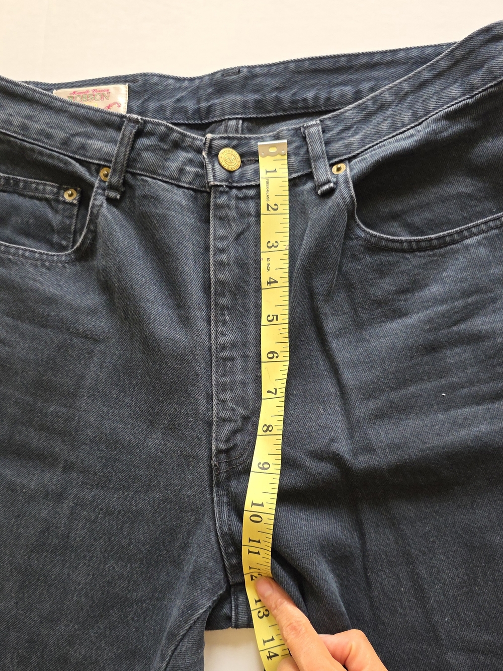 Vintage Bobson Pro Nowell Black Jeans  Straight Leg Japanese Denim Y2K Grunge - Picture 5 of 6